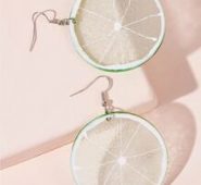 Lemon Slices Drop Earrings