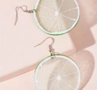 Lemon Slices Drop Earrings