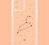 Leo Pattern Clear Phone Case