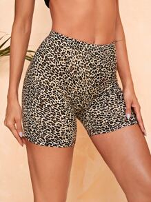 Leopard Biker Shorts