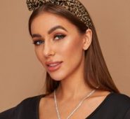 Leopard Graphic Bow Knot Decor Headband