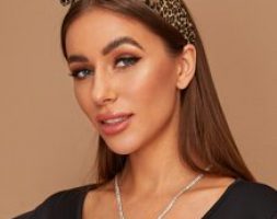 Leopard Graphic Bow Knot Decor Headband