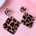 Leopard Graphic Drop Earrings