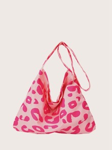 Leopard Graphic Shoulder Bag