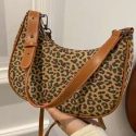 Leopard Graphic Shoulder Bag