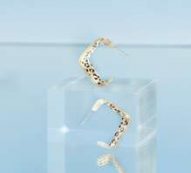 Leopard Hoop Earrings