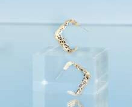 Leopard Hoop Earrings