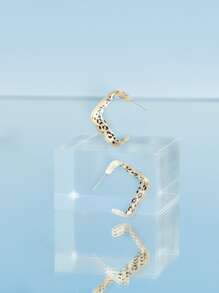 Leopard Hoop Earrings