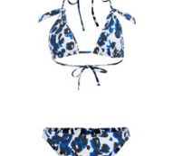 Leopard Knot Decor Bikini Swimsuit