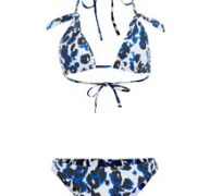 Leopard Knot Decor Bikini Swimsuit