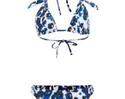 Leopard Knot Decor Bikini Swimsuit