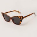 Leopard Print Cat Eye Sunglasses