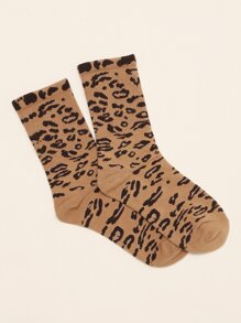 Leopard Print Socks