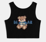 Letter Bear Graphic Tank Top