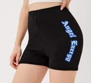 Letter Biker Shorts