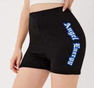 Letter Biker Shorts