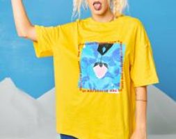 Letter Butterfly & Floral Graphic Tee