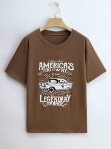 Letter Car Print Tee