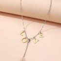 Letter Decor Chain Necklace