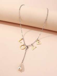 Letter Decor Chain Necklace