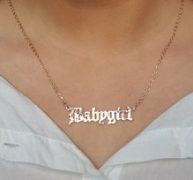 Letter Design Chain Necklace