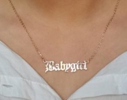 Letter Design Chain Necklace