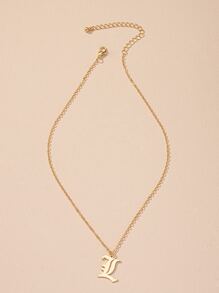 Letter Design Chain Necklace