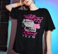 Letter Drop Shoulder Tee