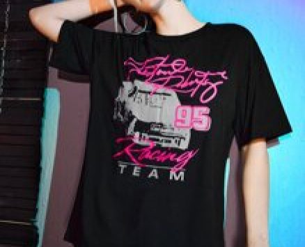 Letter Drop Shoulder Tee