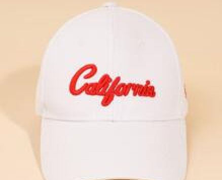 Letter Embroidered Baseball Hat