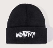 Letter Embroidered Beanie
