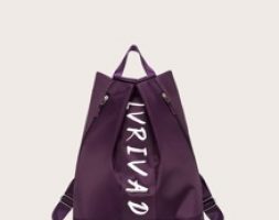 Letter Graphic Backpack