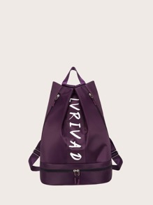 Letter Graphic Backpack