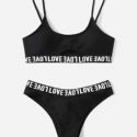 Letter Graphic Bikini Swimsuit