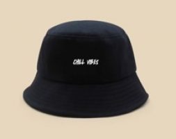 Letter Graphic Bucket Hat