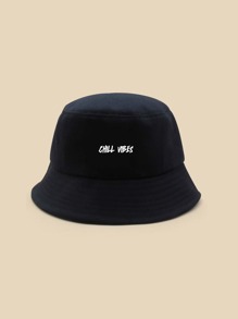 Letter Graphic Bucket Hat