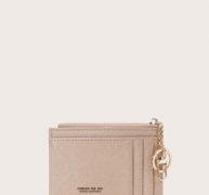 Letter Graphic Card Holder With Keychain