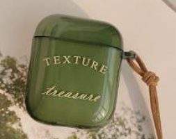 Letter Graphic Case For Airpods