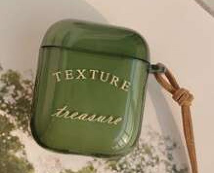 Letter Graphic Case For Airpods