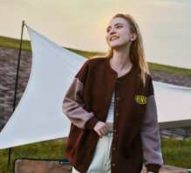 Letter Graphic Colorblock Drop Shoulder Button Front Sweatshirt