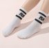 Letter Graphic Crew Socks