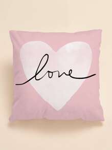 Letter Graphic Cushion Cover Without Filler