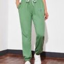 Letter Graphic Drawstring Waist Sports Pants