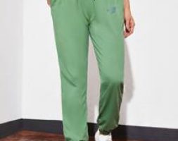 Letter Graphic Drawstring Waist Sports Pants