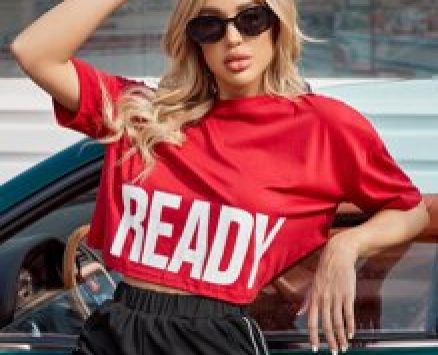 Letter Graphic Drop Shoulder Sports Tee