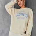 Letter Graphic Drop Shoulder Sweatshirt