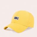 Letter Graphic Embroidery Baseball Cap