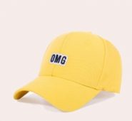 Letter Graphic Embroidery Baseball Cap