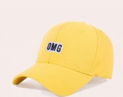 Letter Graphic Embroidery Baseball Cap