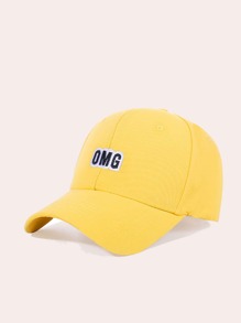 Letter Graphic Embroidery Baseball Cap